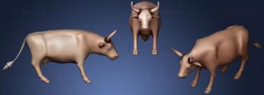 3D model Low Poly Cow1 (STL)